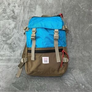 Topo Designs Rover Backpack Turquoise Brown rucksack Colorado USA